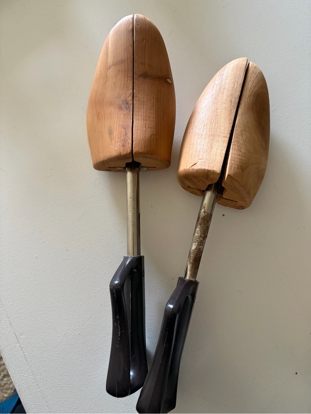 Pair of Rochester Shoe Trees with Black Handles